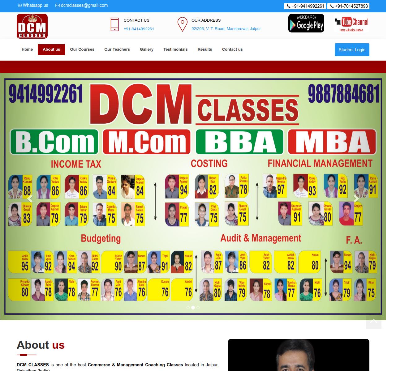 DCM Classes